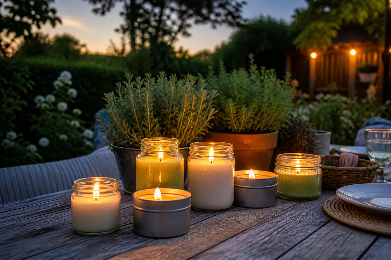 Hero illustrating the 8 best citronella candles for outdoor gatherings