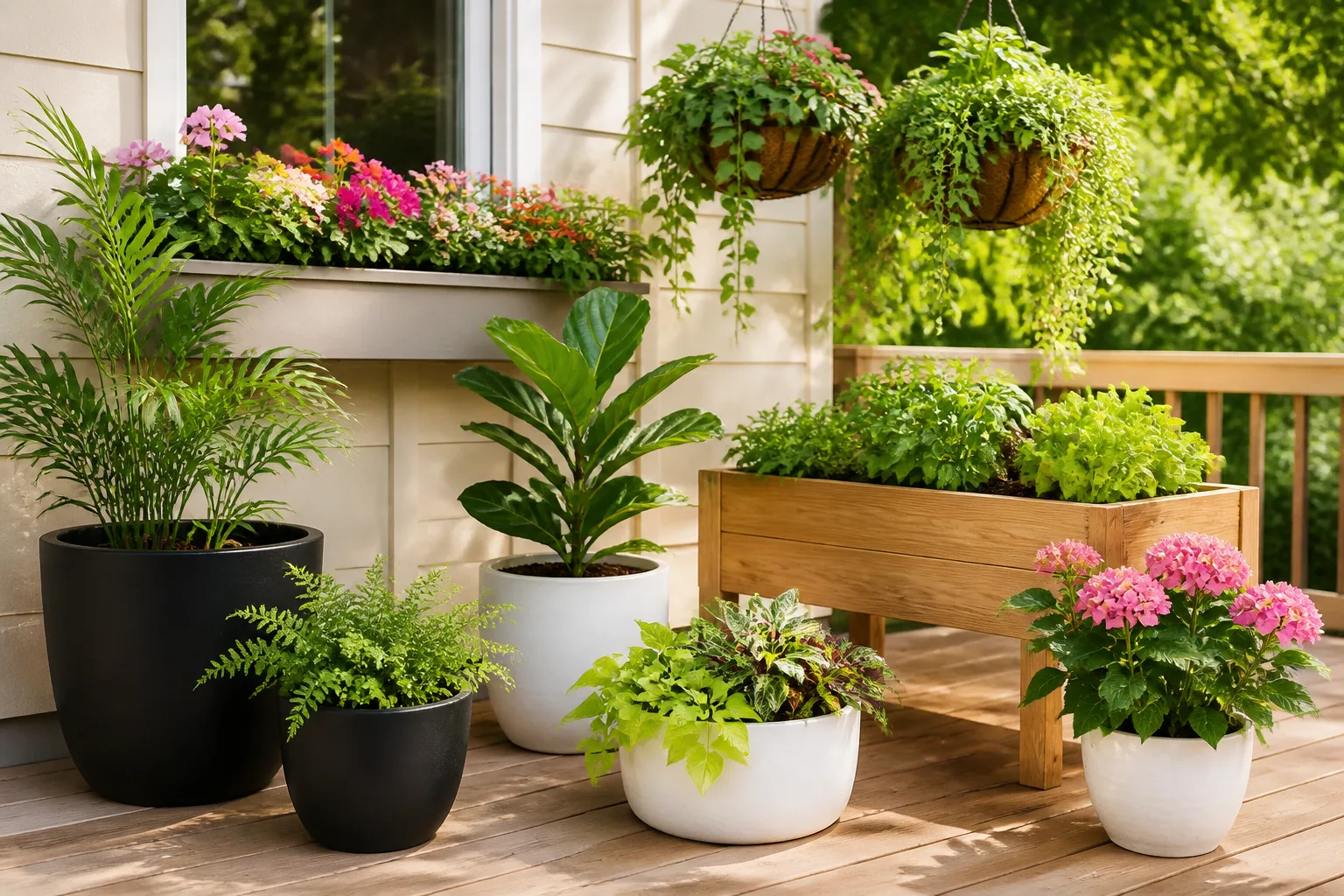 Hero illustrating 7 best planters for indoor and outdoor plants