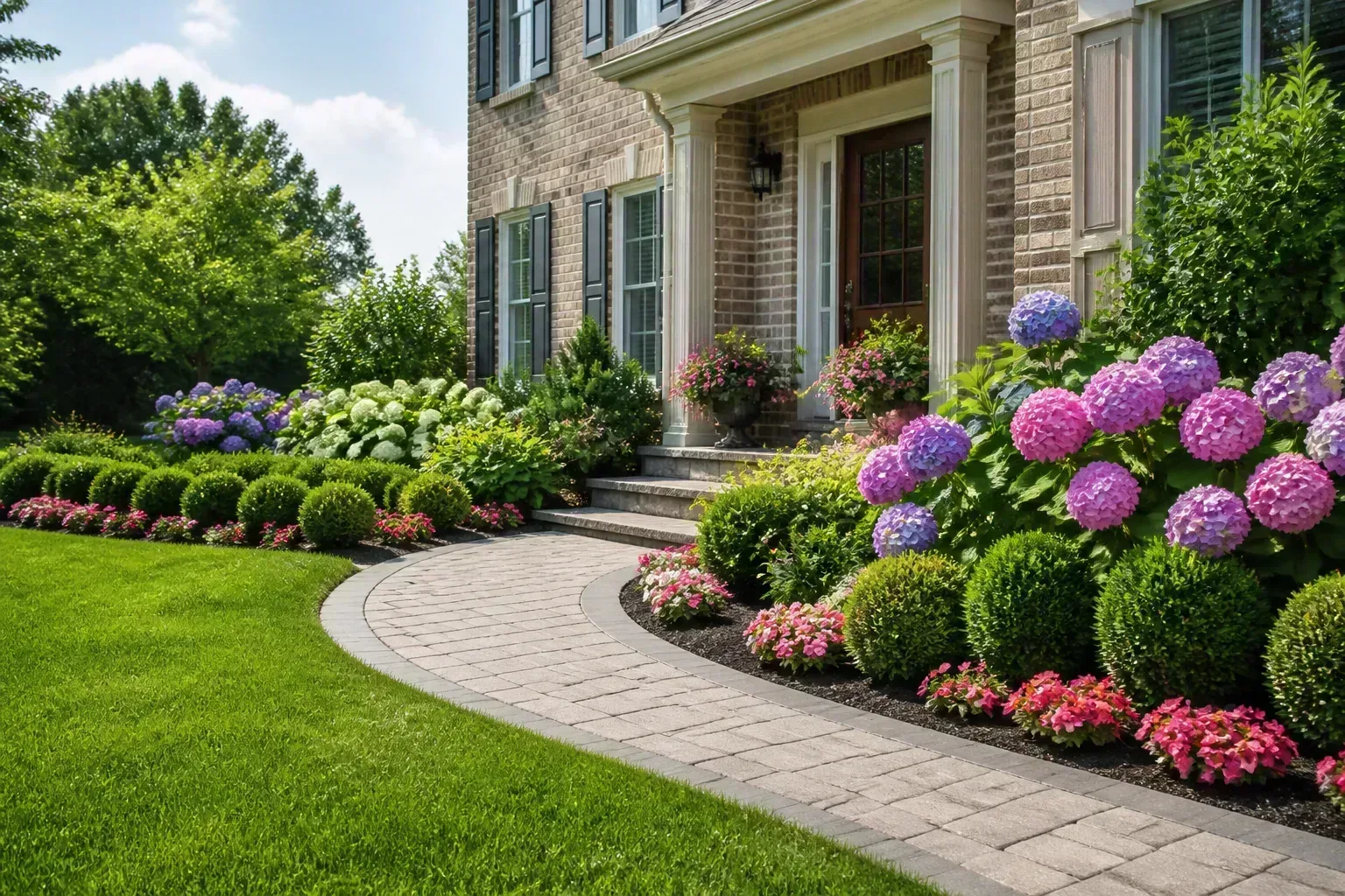 Hero illustrating best plants for curb appeal