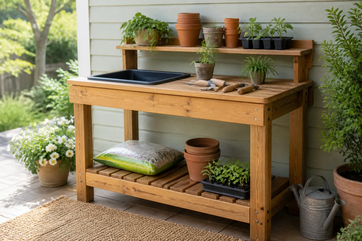 Hero illustrating 9 best potting benches for gardeners (2026)
