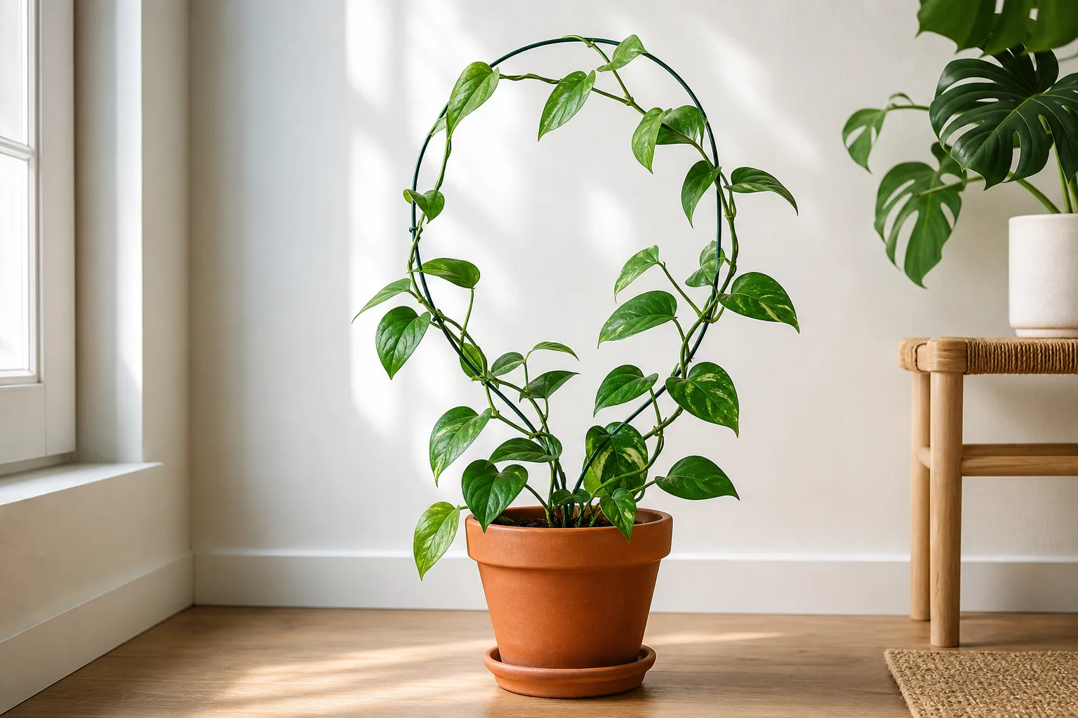 Hero illustrating diy indoor plant trellis