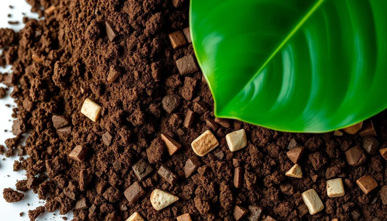 Chunky aroid potting mix with bark and perlite ready for a Monstera repot