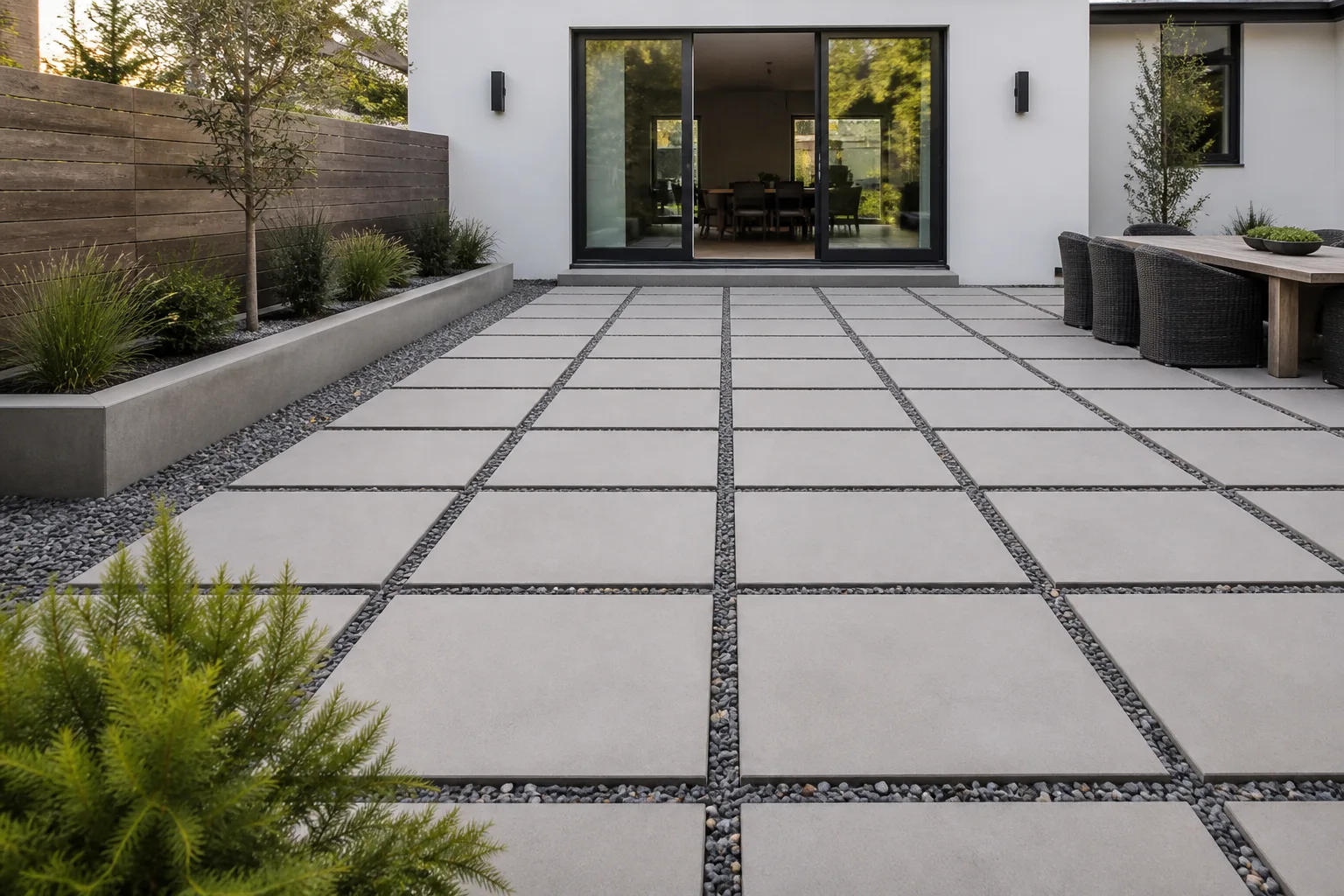 2 Opt For Large Square Pavers In A Grid for 2. opt for large square pavers in a grid
