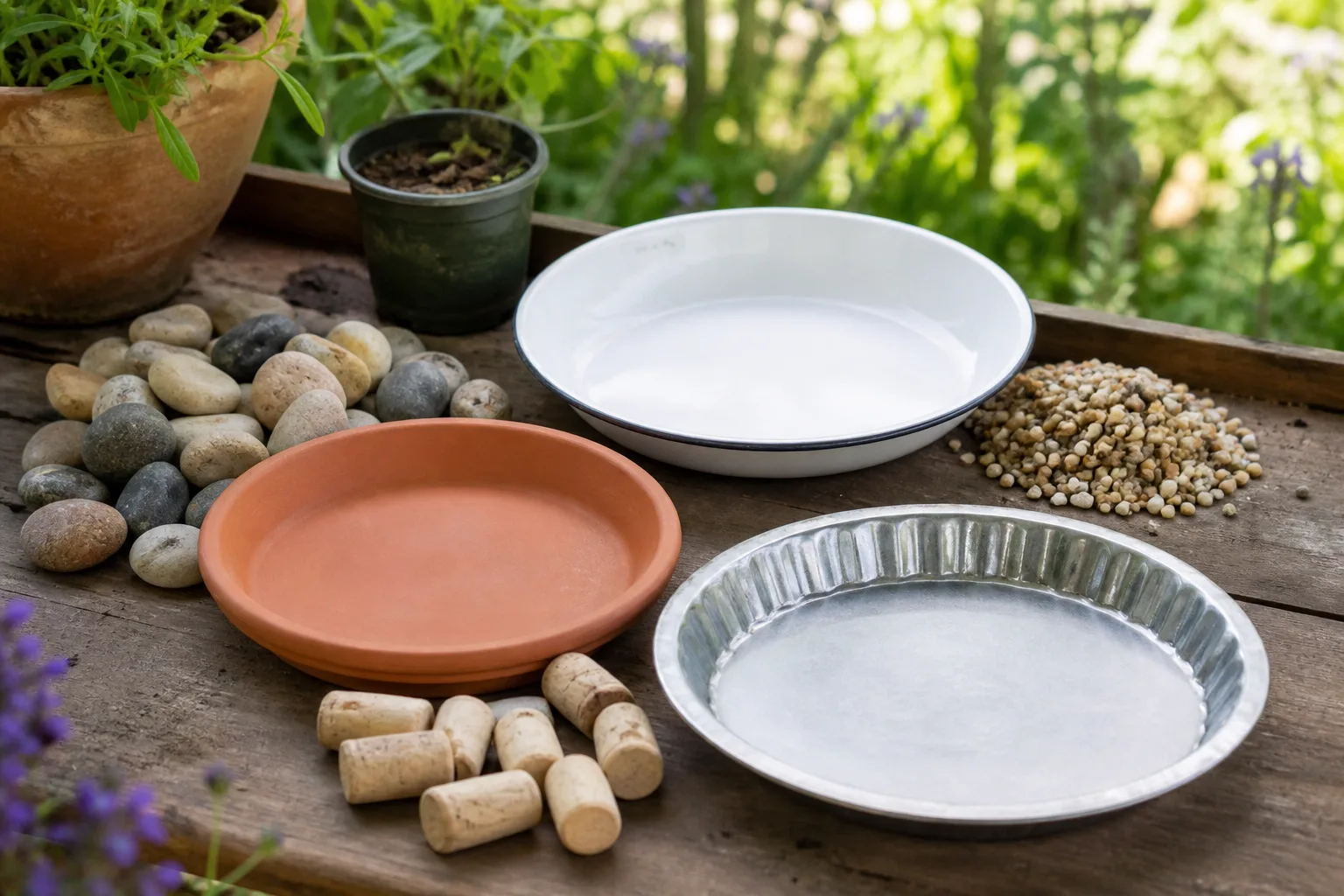 Build A Pollinator Water Station From Old Dishes for build a pollinator water station from old dishes