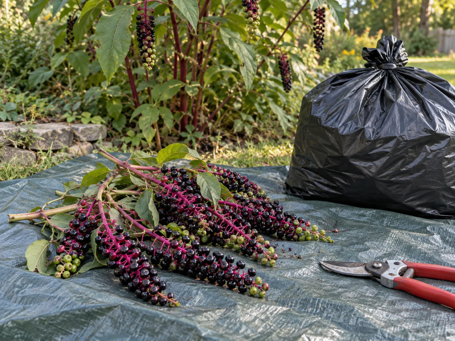 Method 1: pull young seedlings after rain