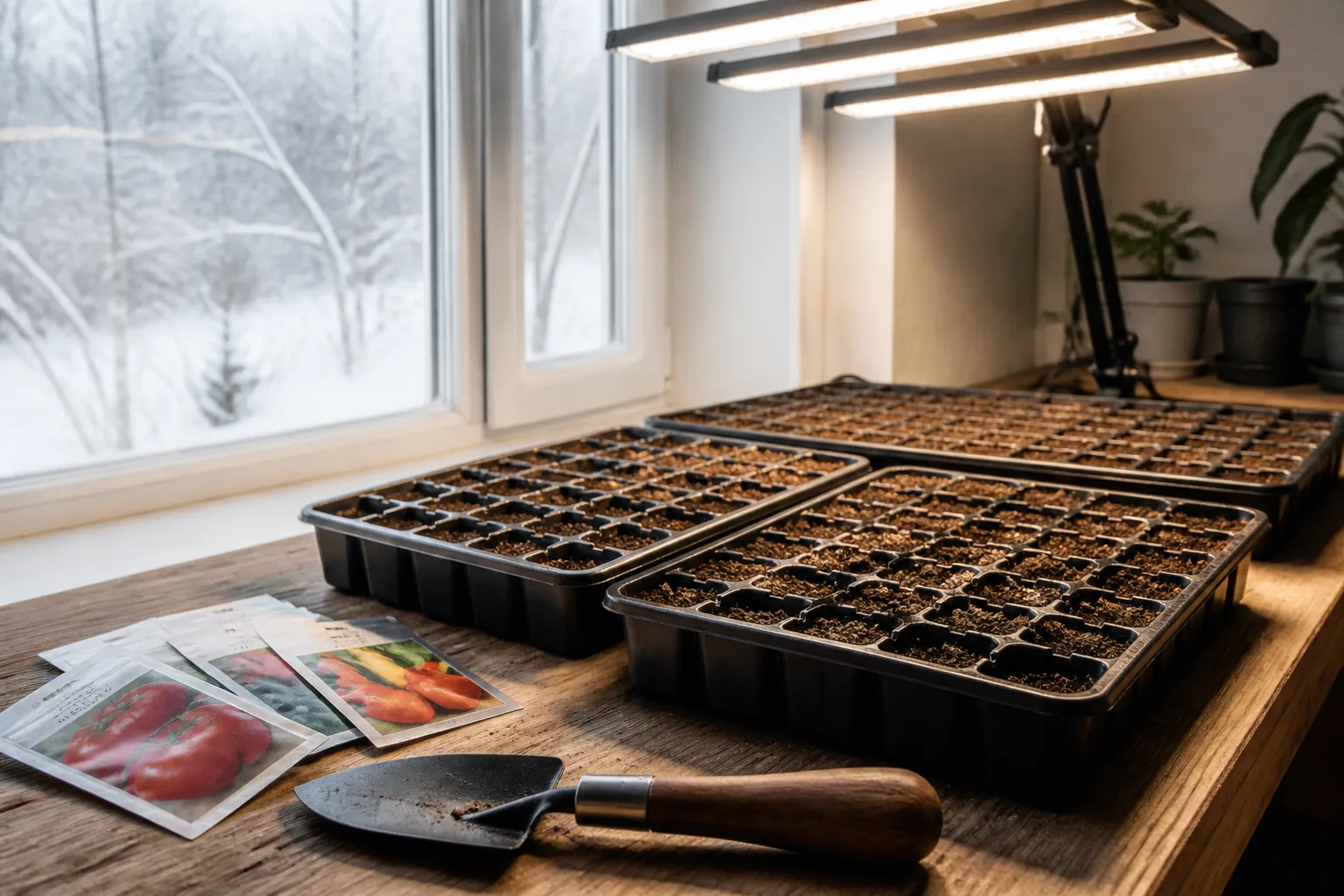 Hero illustrating 6 seeds you should never start in winter