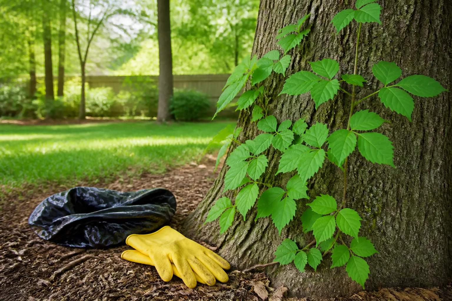Hero illustrating how to safely remove poison ivy