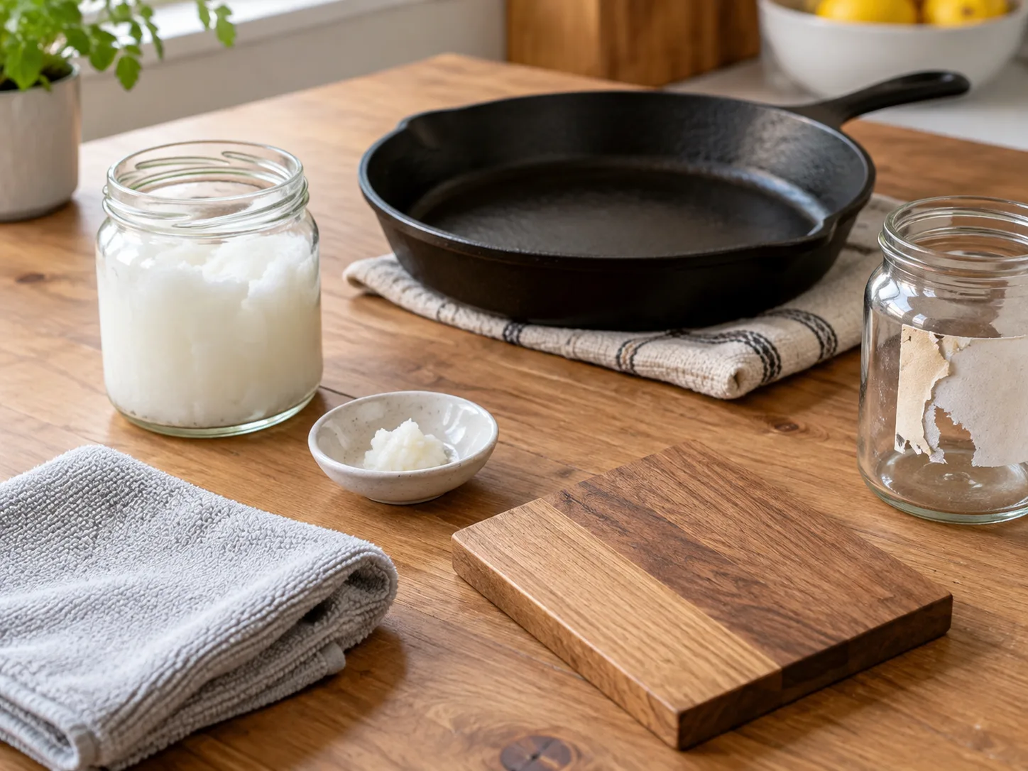 1. maintain cast iron between cooks