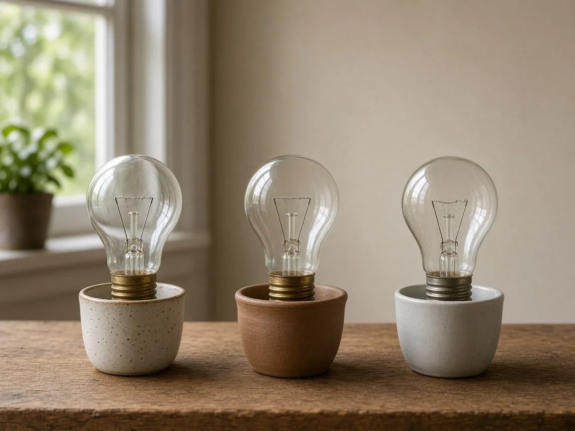 Intact incandescent bulbs reused as decorations without breaking the glass