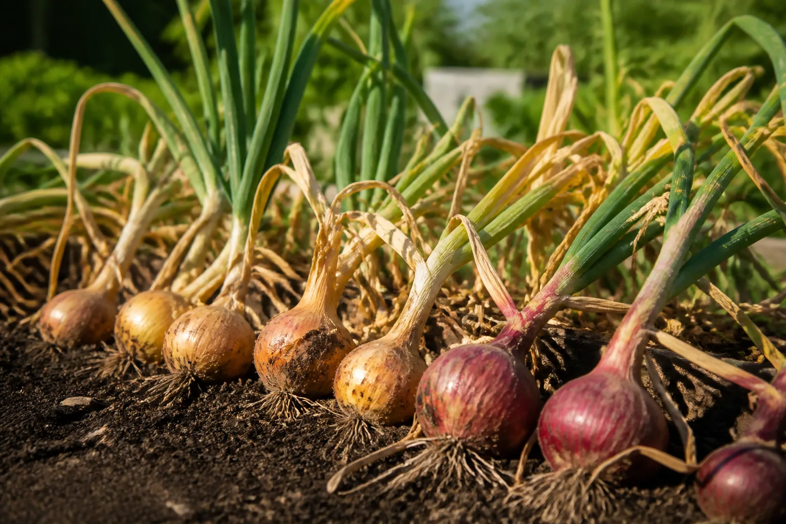 Hero illustrating when to harvest onions