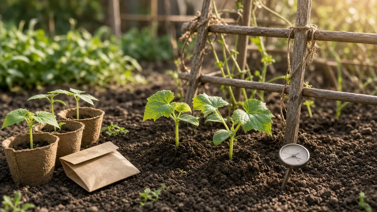 Hero illustrating when to plant cucumbers