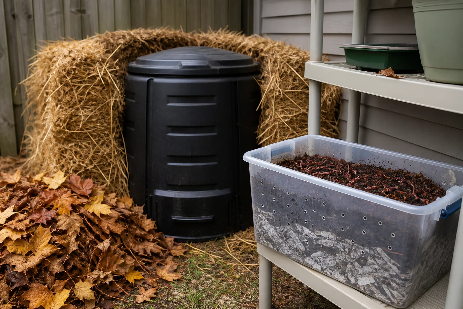 Compost Worm Bins And Small Space Soil Building for compost, worm bins, and small-space soil building