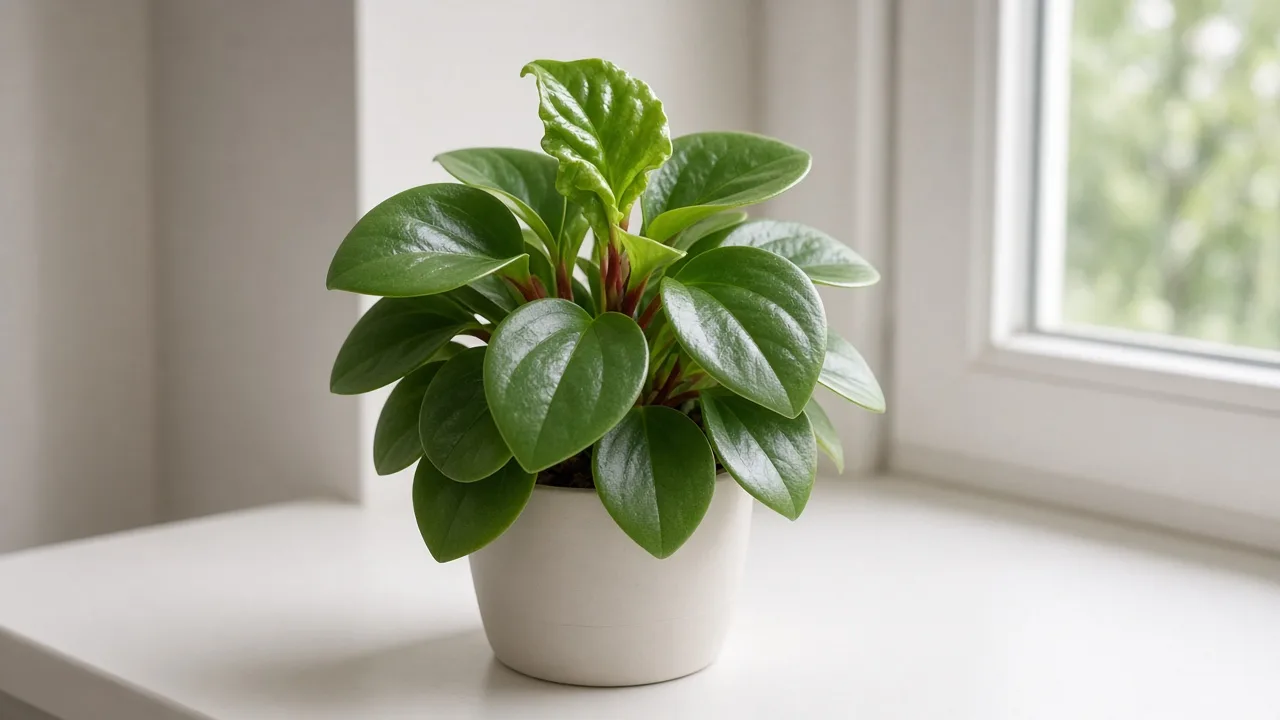 Distorted Leaves on Baby Rubber Plant - visible symptom on the plant