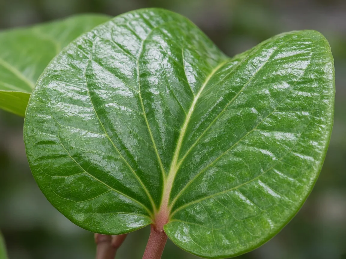 Close-up of curling leaves on Betel Leaf — diagnostic detail