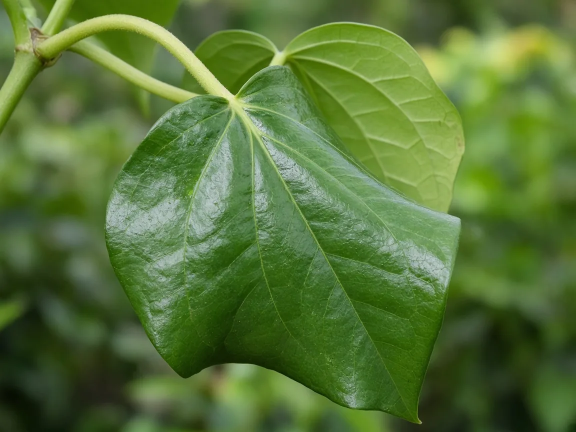 Close-up of drooping leaves on Betel Leaf - diagnostic detail