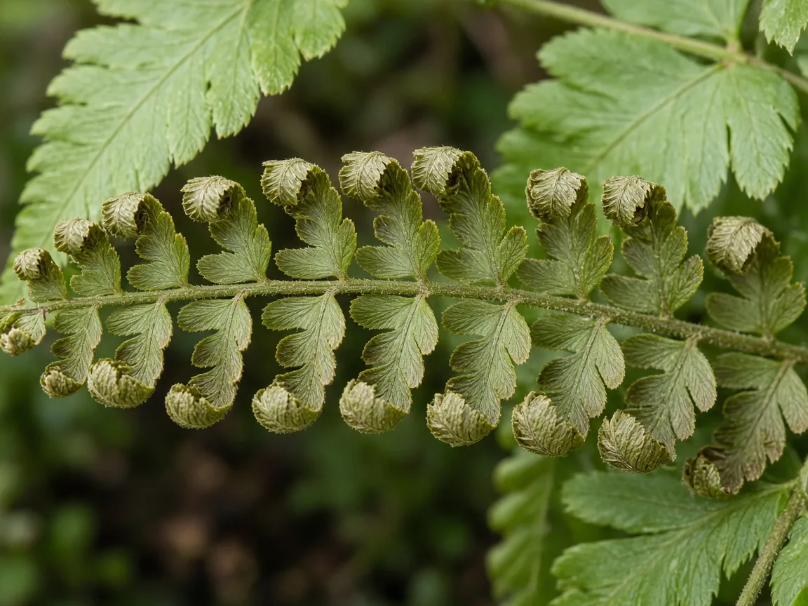 Close-up of curling leaves on Boston Fern - diagnostic detail