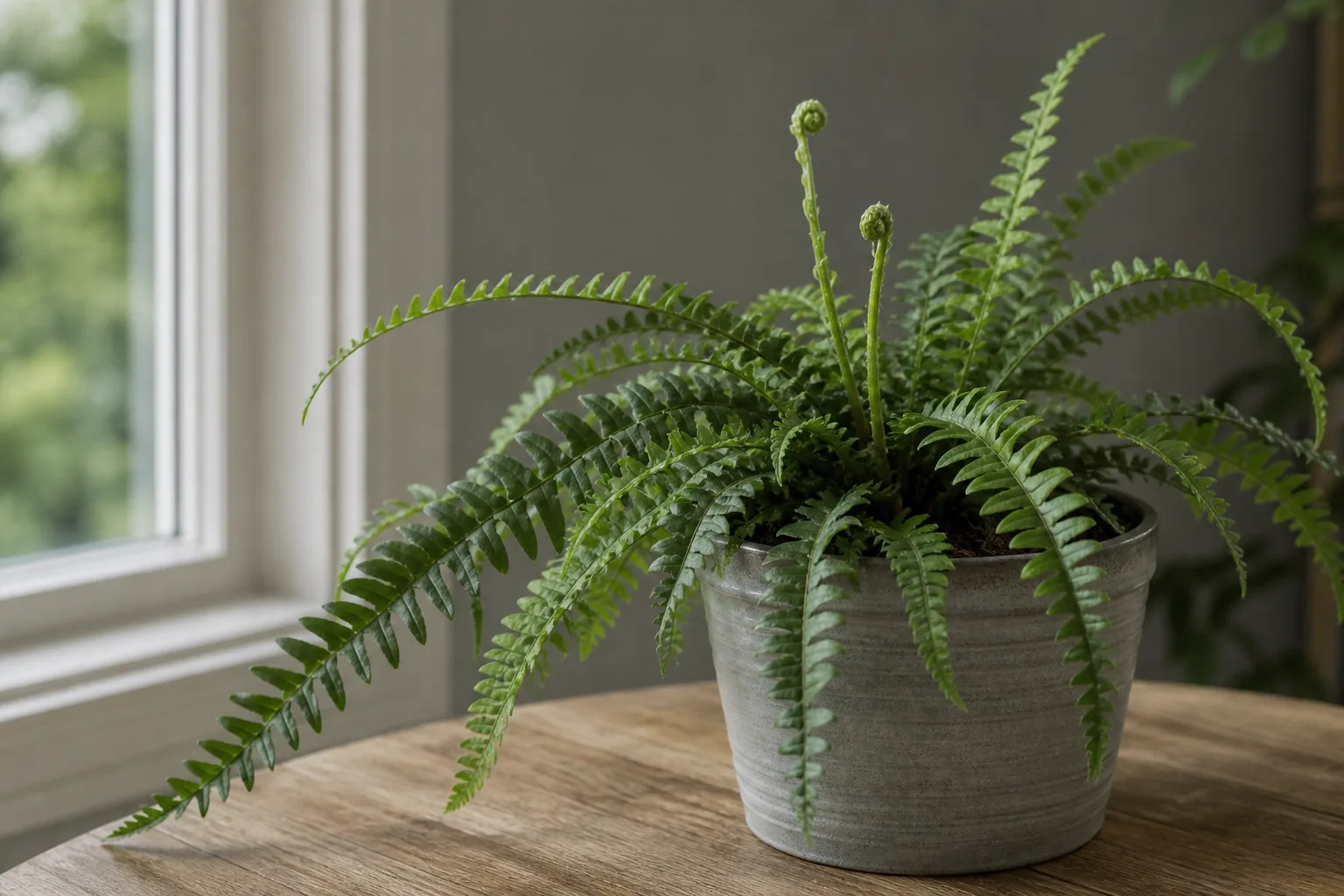 Slow Growth on Boston Fern - visible symptom on the plant