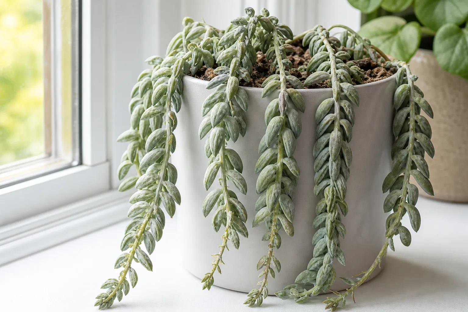 Wilting on Burro's Tail - visible symptom on the plant