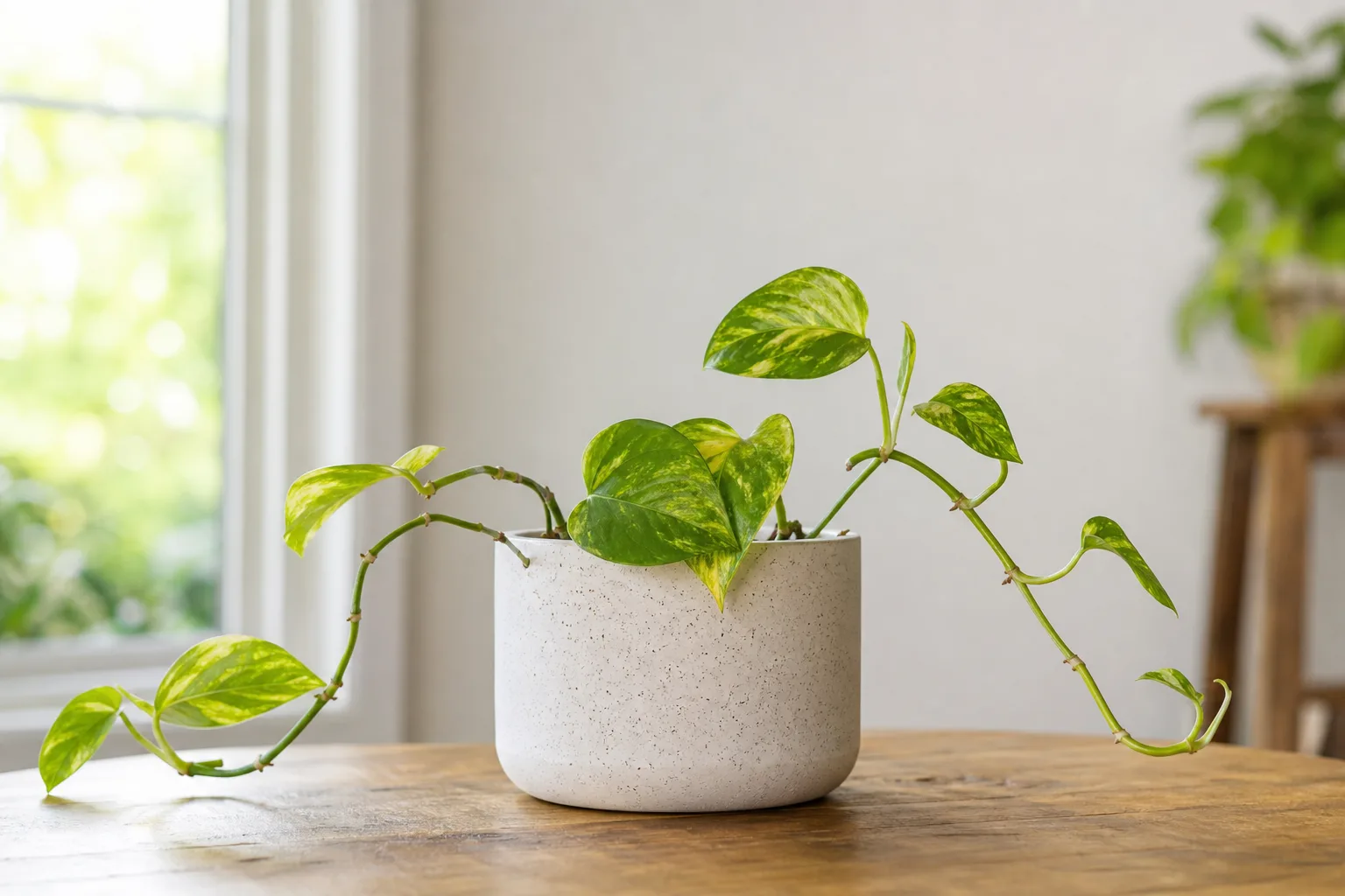 Slow Growth on Golden Pothos - visible symptom on the plant