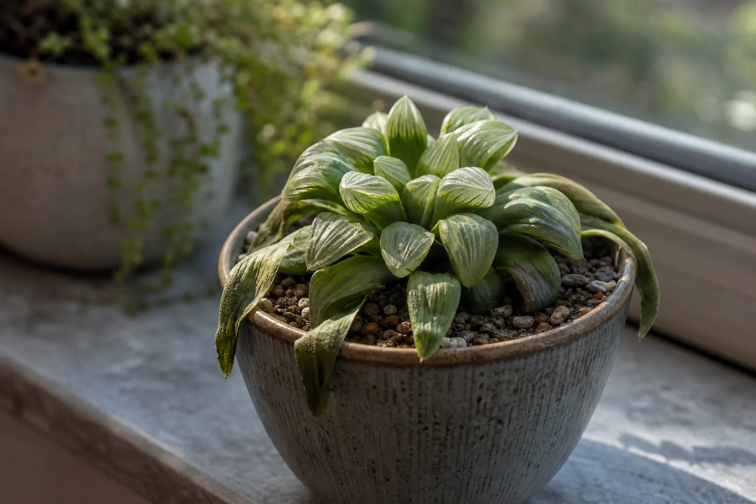 Wilting on Haworthia - visible symptom on the plant