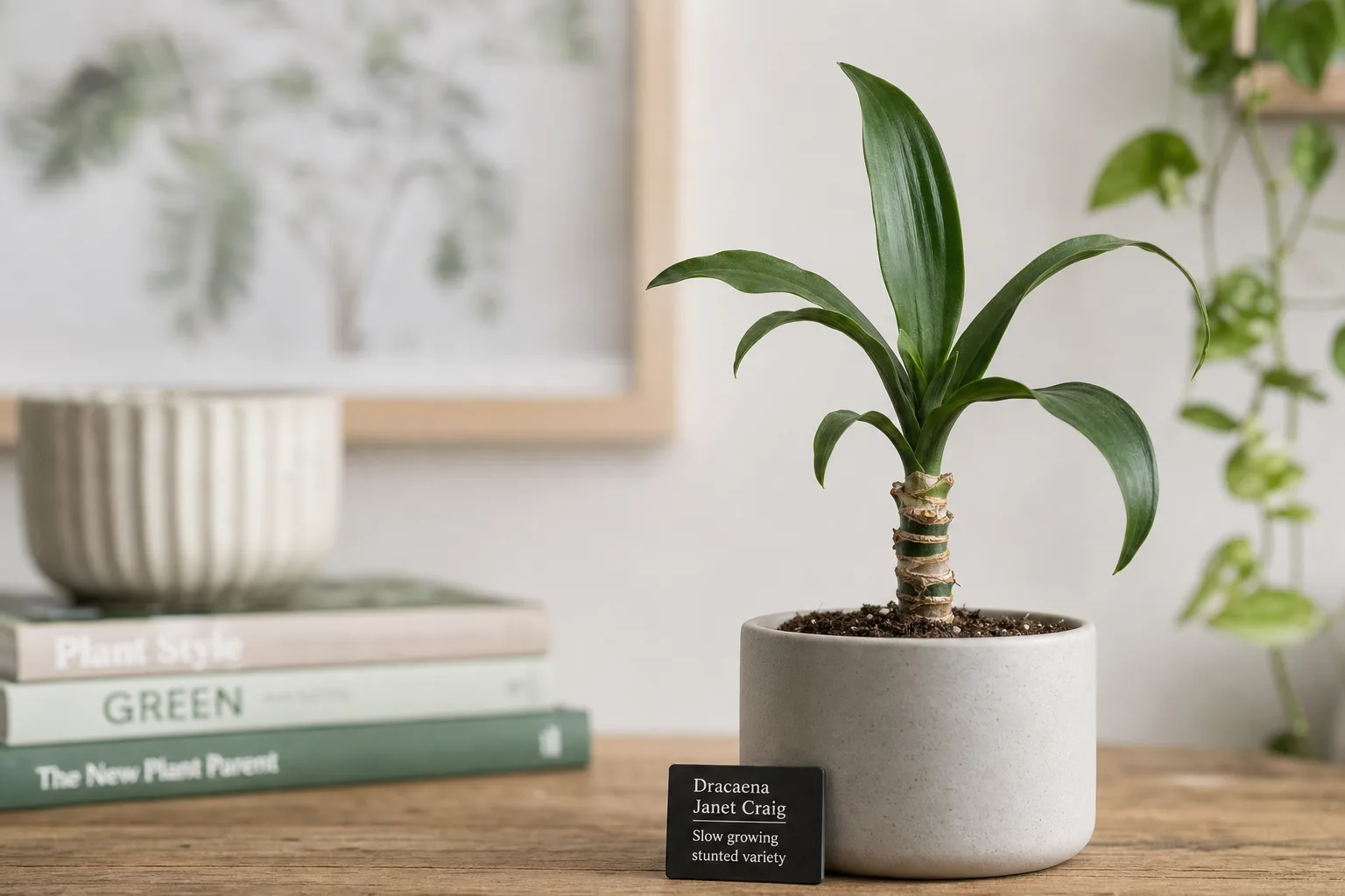 Slow Growth on Janet Craig Dracaena - visible symptom on the plant