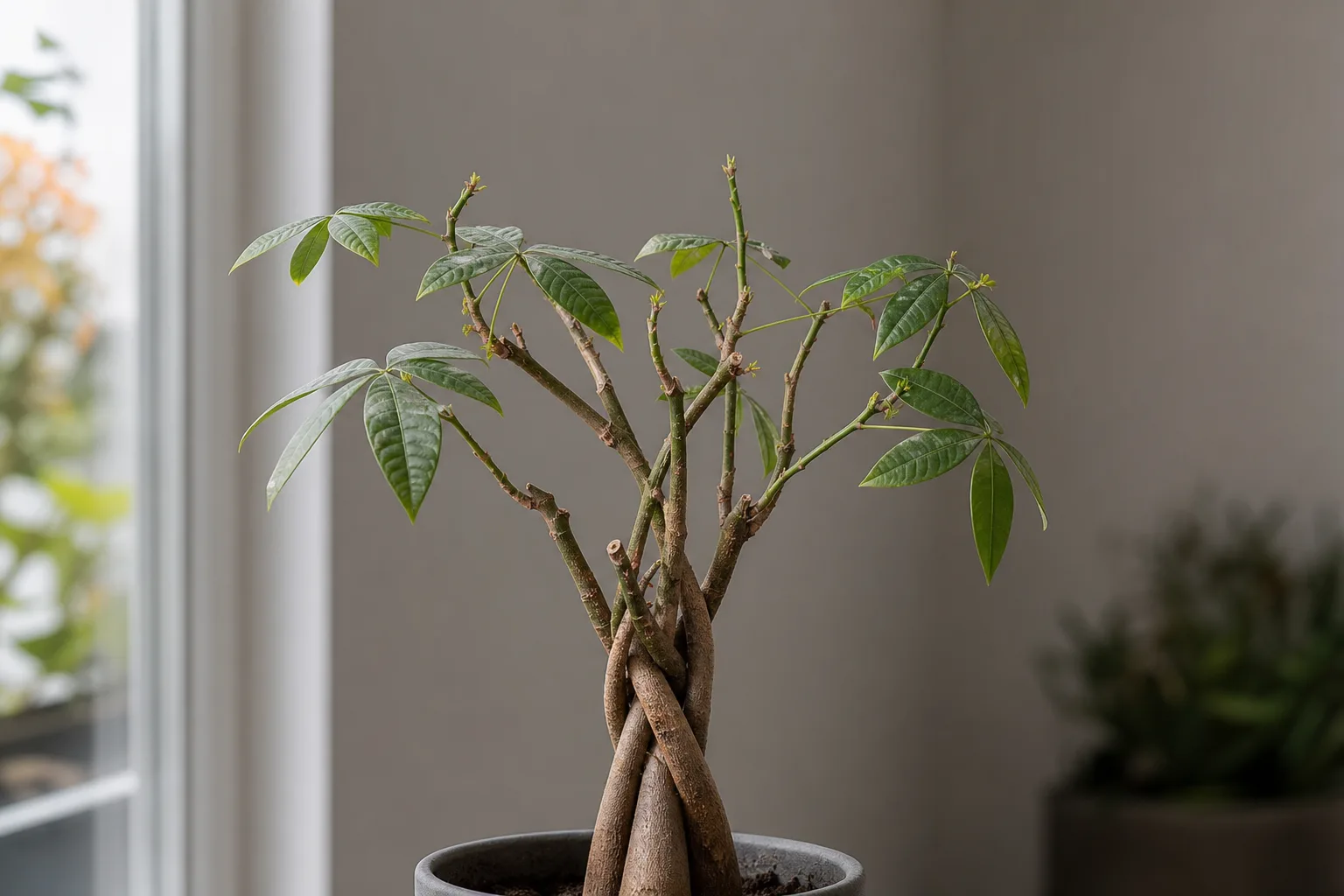 Slow Growth on Money Tree - visible symptom on the plant
