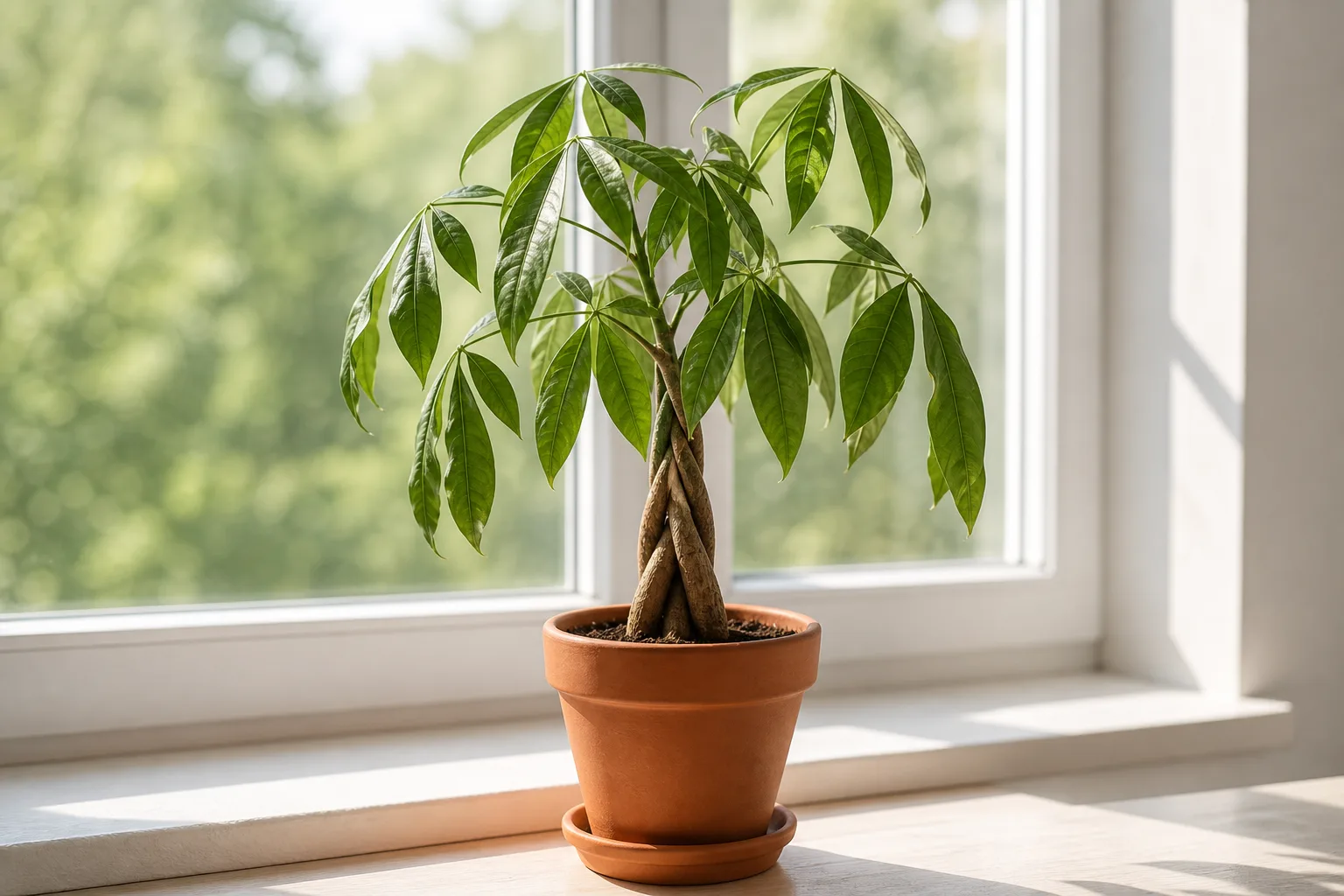 Wilting on Money Tree - visible symptom on the plant