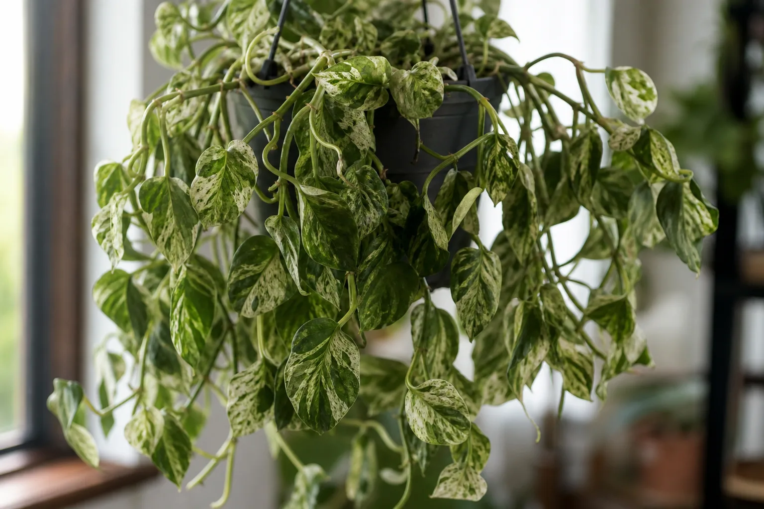 Wilting on Pearls and Jade Pothos - visible symptom on the plant