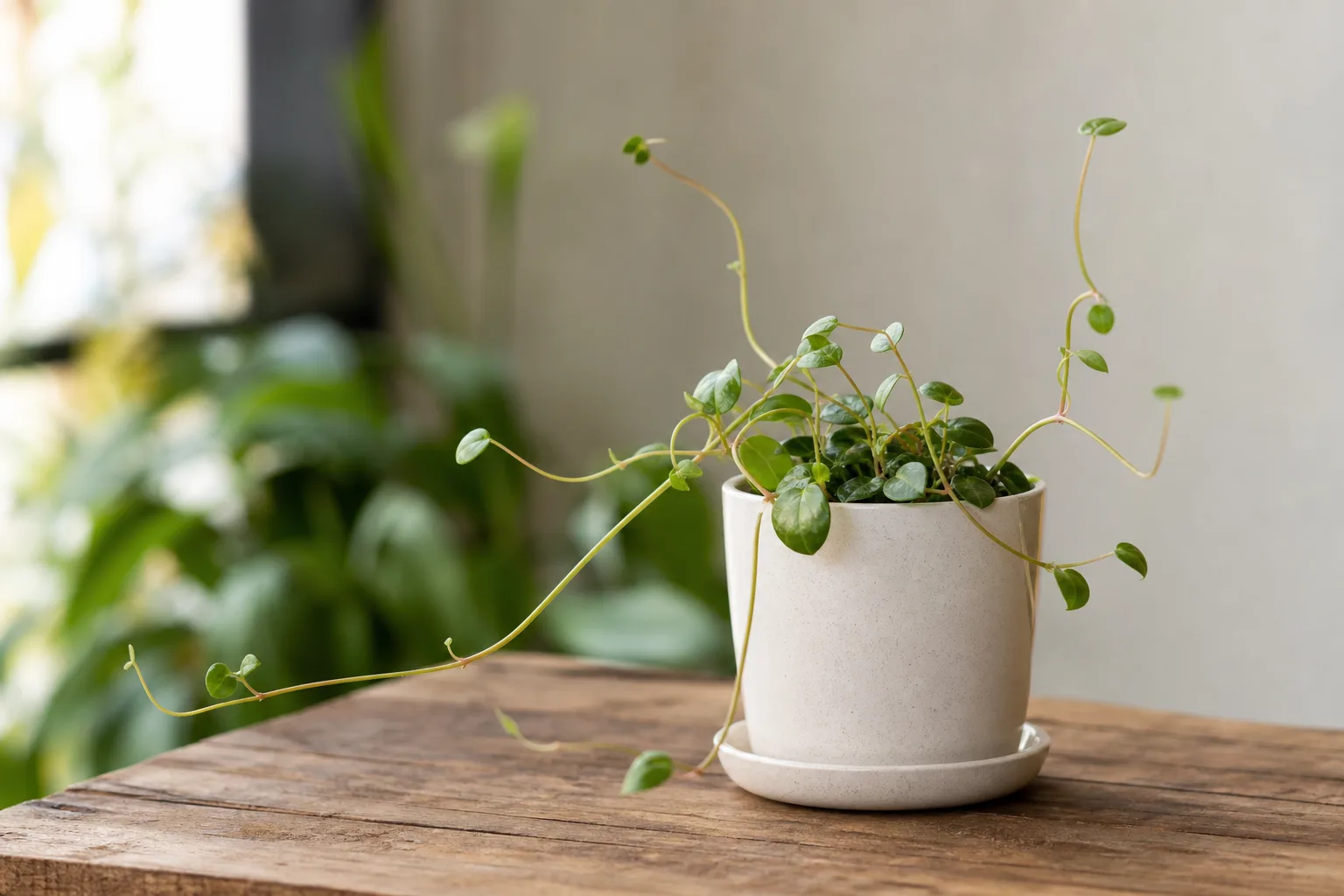 Leggy Growth on Peperomia Hope - visible symptom on the plant