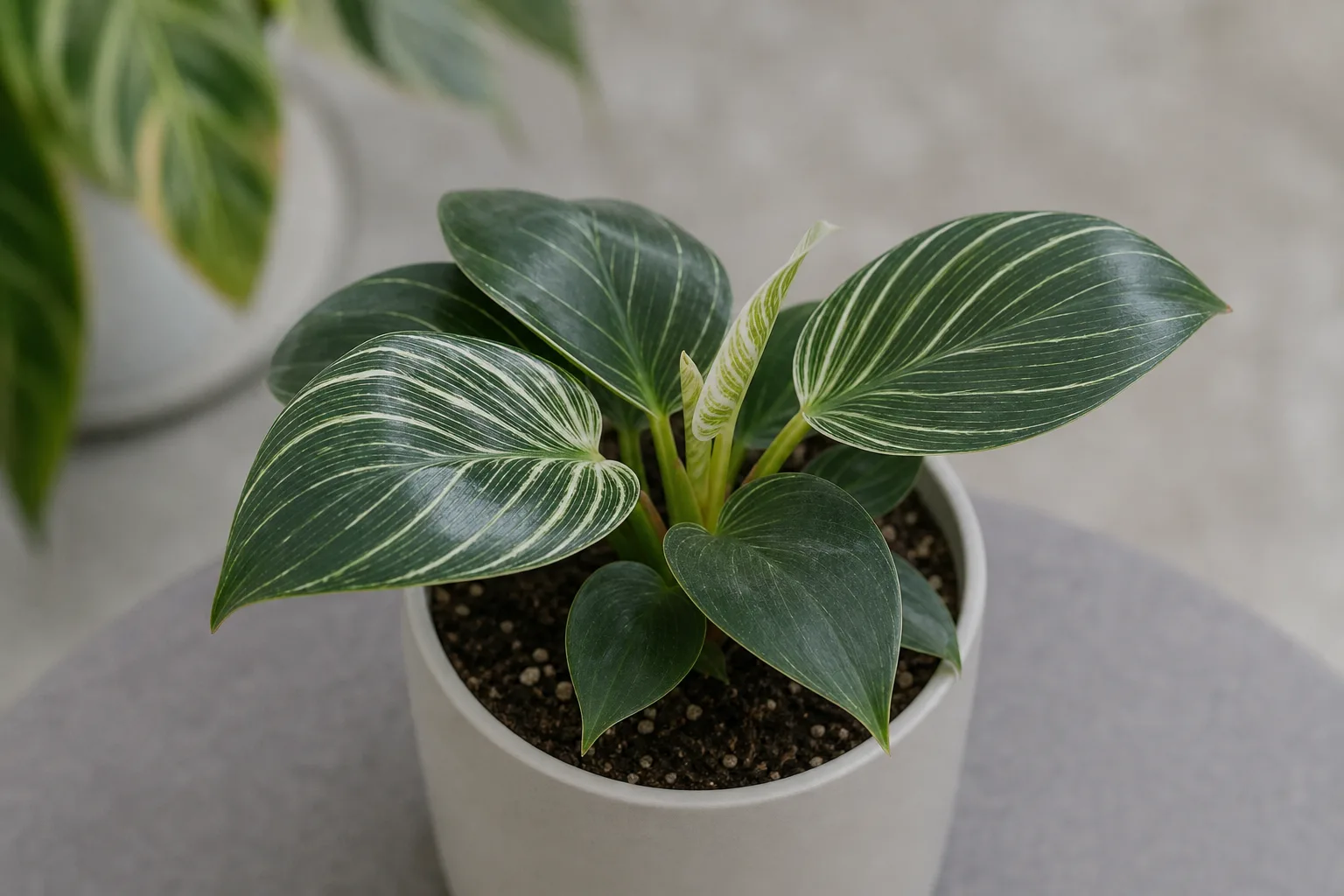Slow Growth on Philodendron Birkin - visible symptom on the plant