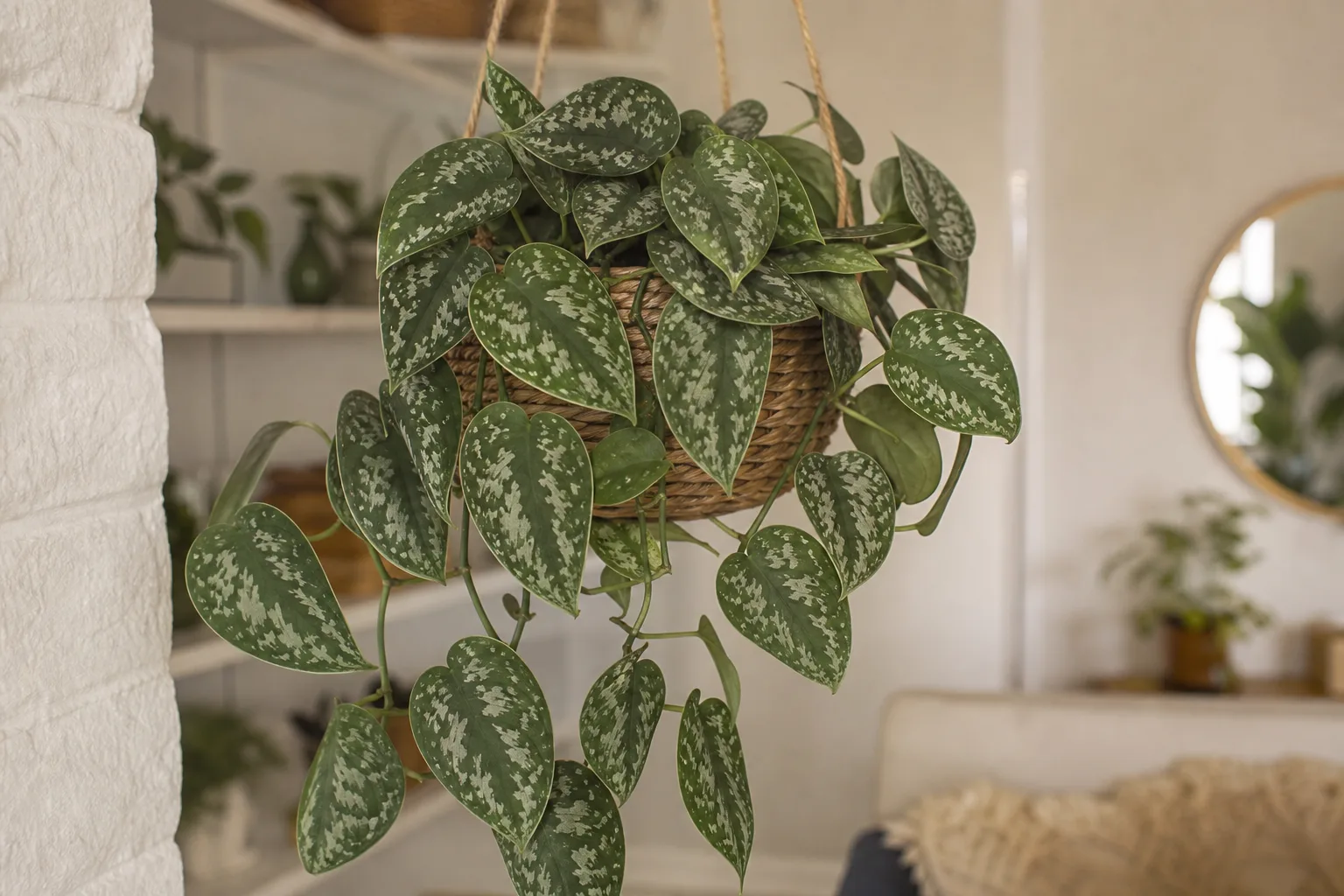 Drooping Leaves on Satin Philodendron - visible symptom on the plant