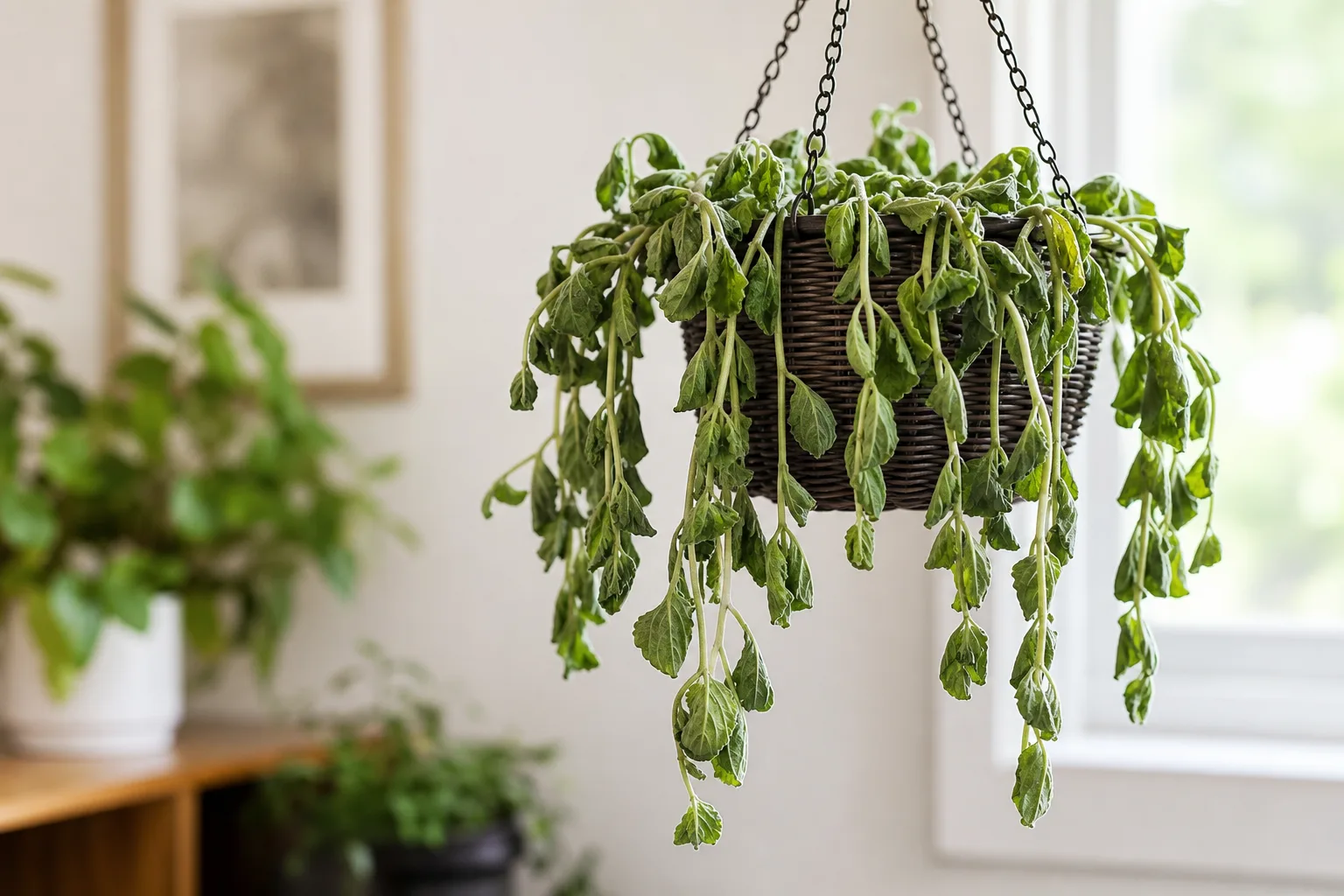 Wilting on Swedish Ivy - visible symptom on the plant