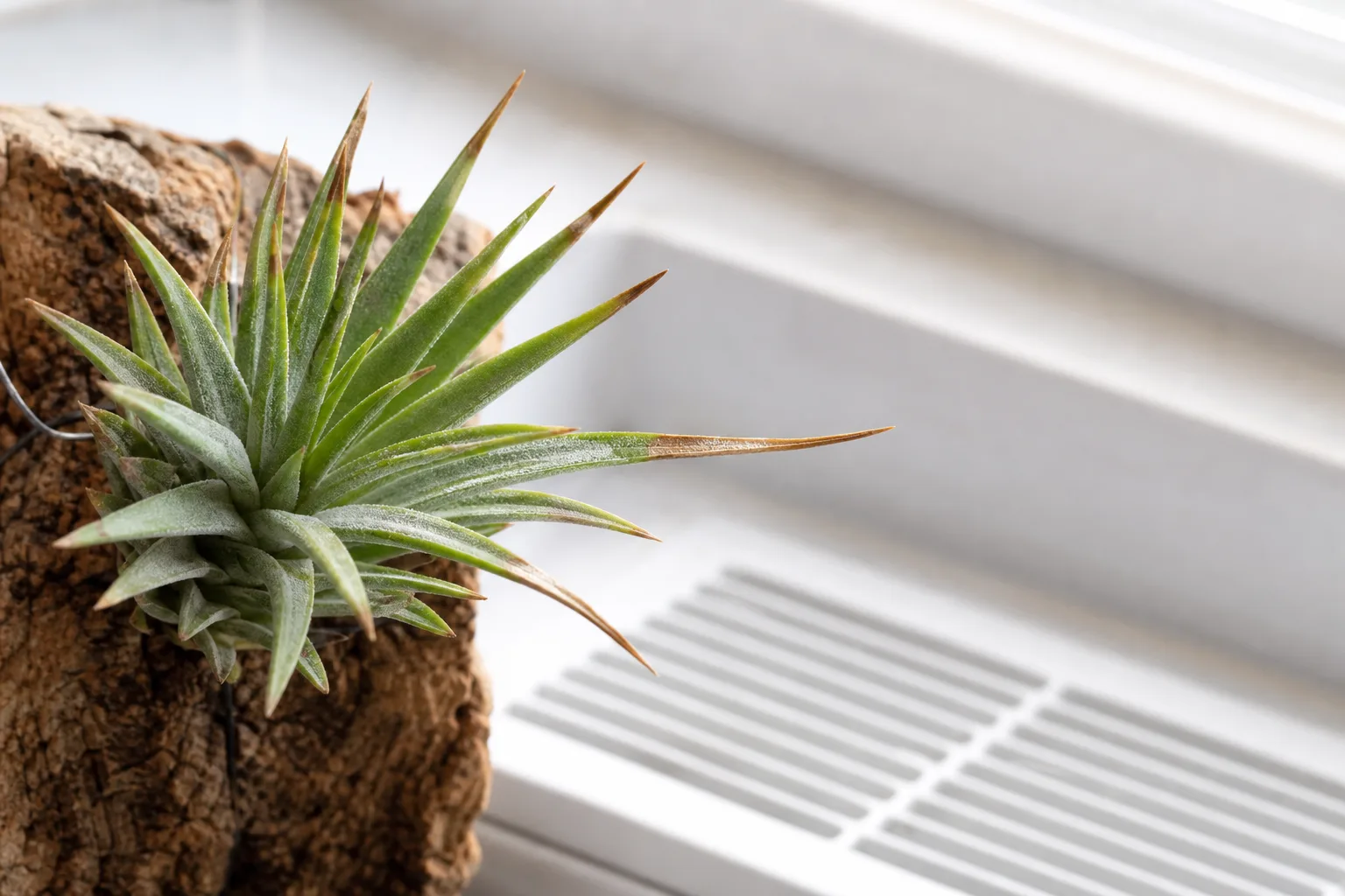 Low Humidity on Tillandsia - visible symptom on the plant