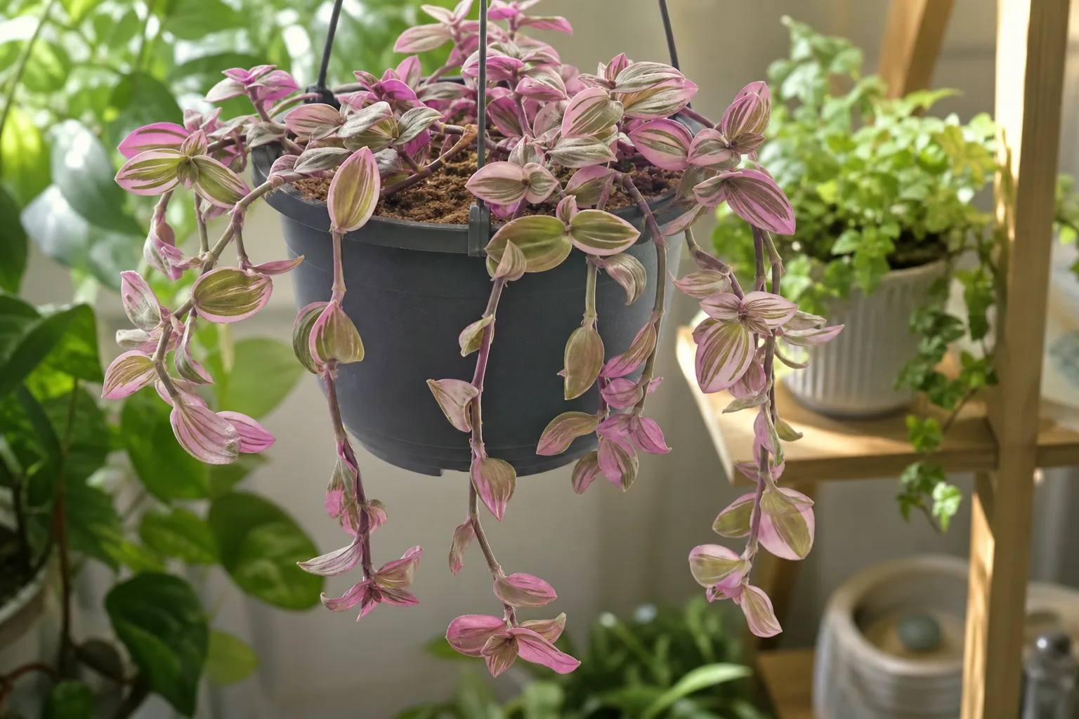 Drooping Leaves on Tradescantia Nanouk - visible symptom on the plant