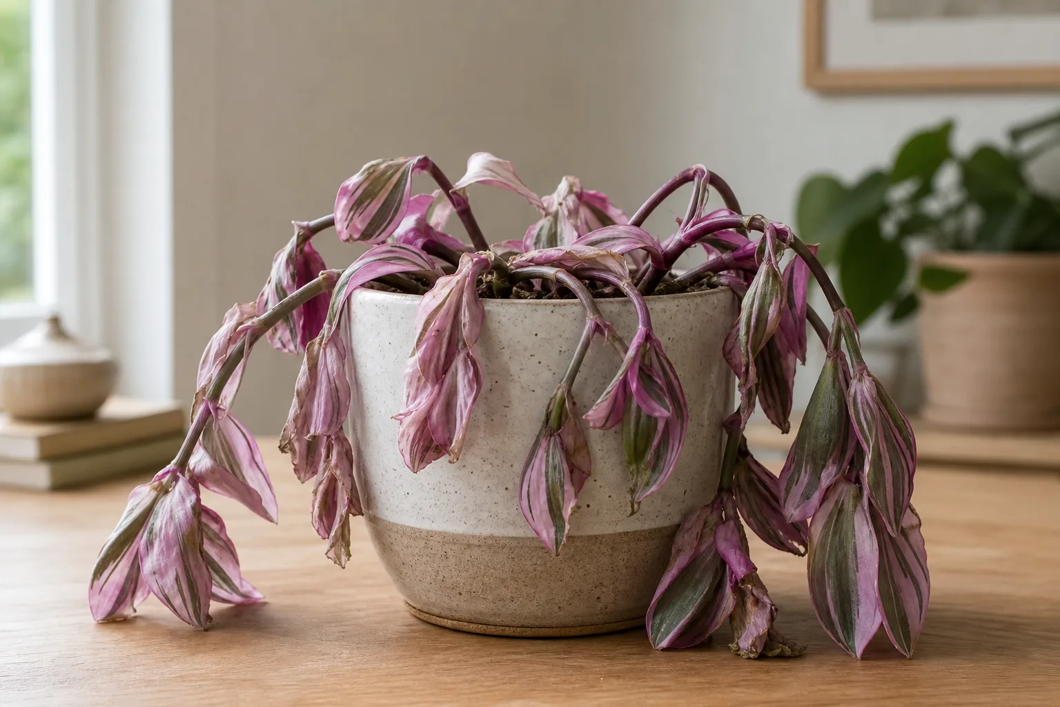 Wilting on Tradescantia Nanouk - visible symptom on the plant