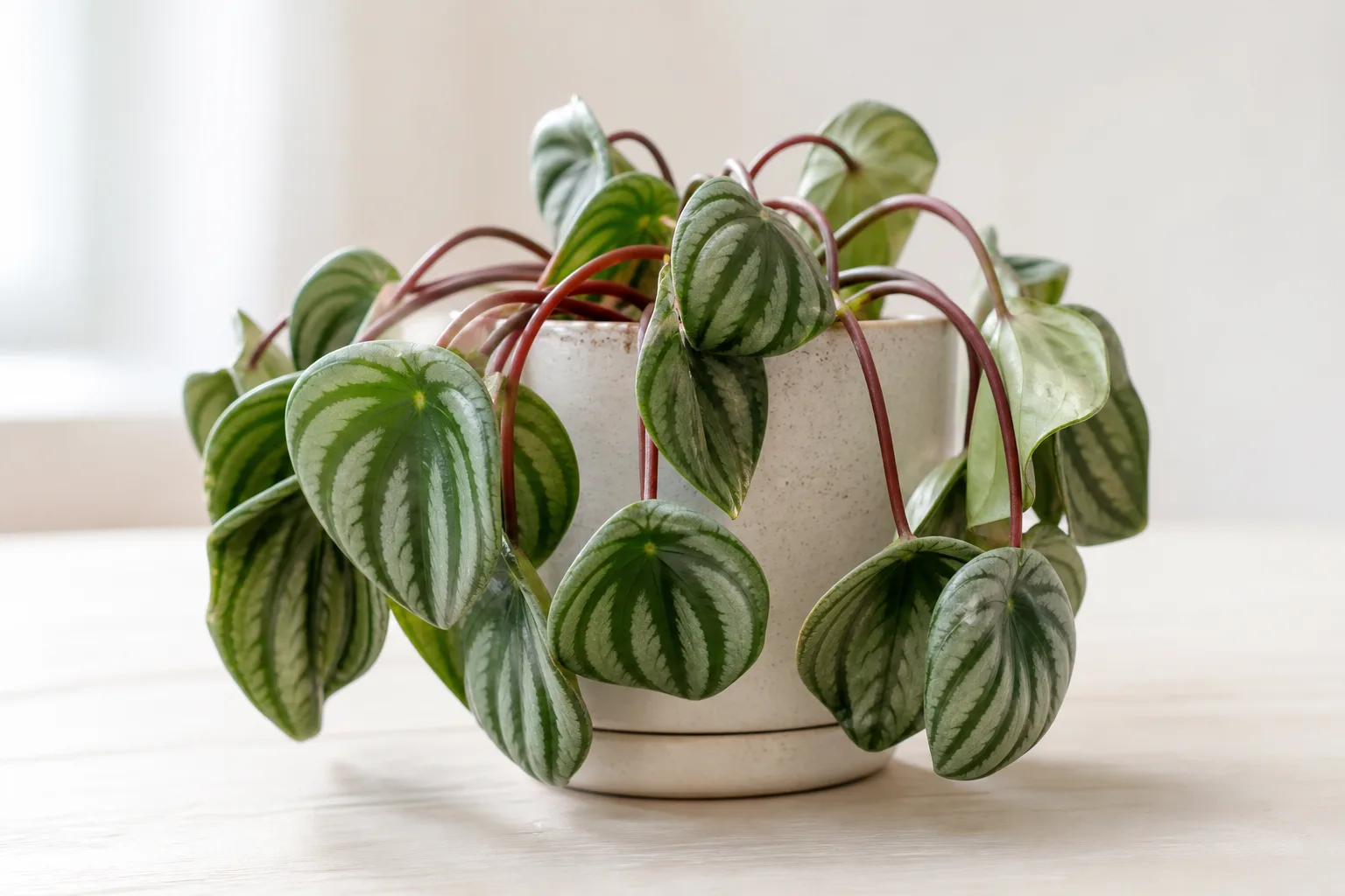 Wilting on Watermelon Peperomia - visible symptom on the plant