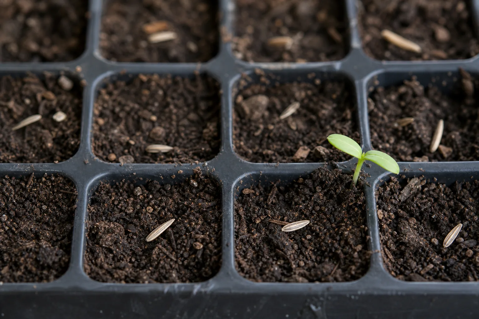 Seeds Not Germinating on Zinnia - visible symptom on the plant