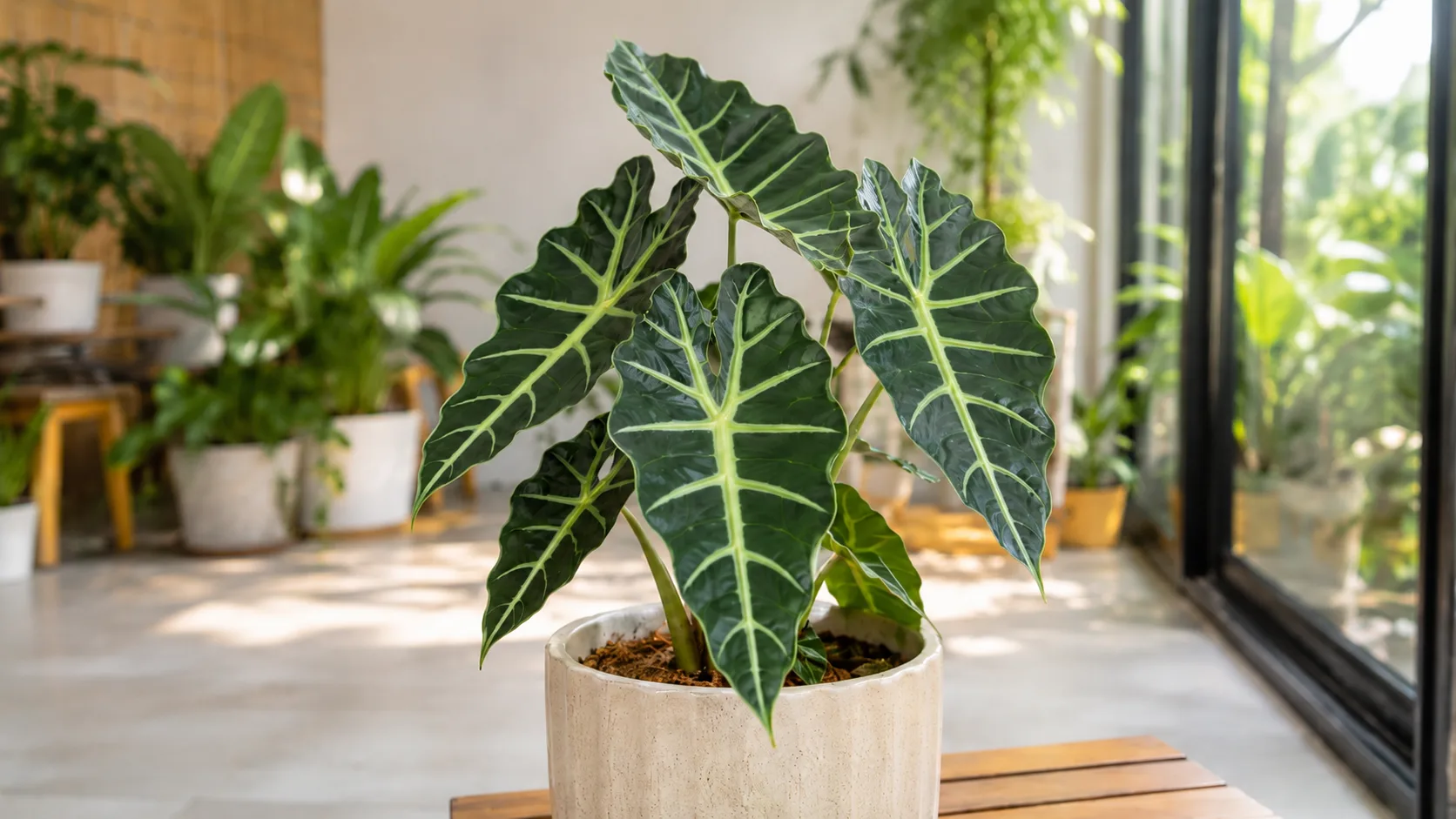 Alocasia Zebrina houseplant