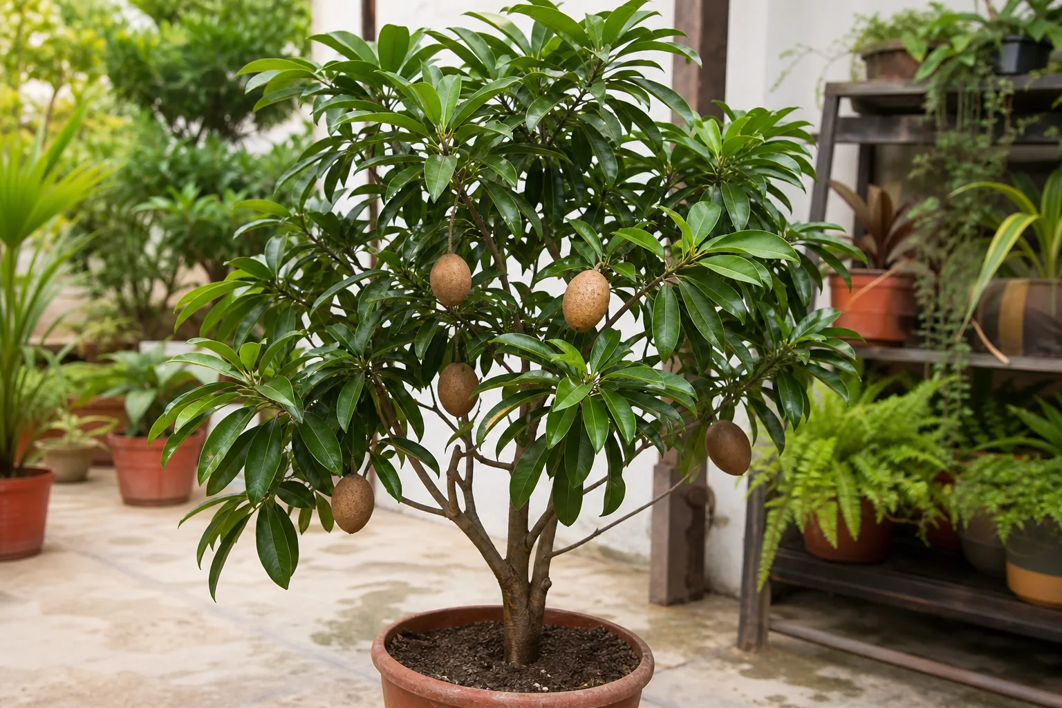 Chikoo houseplant