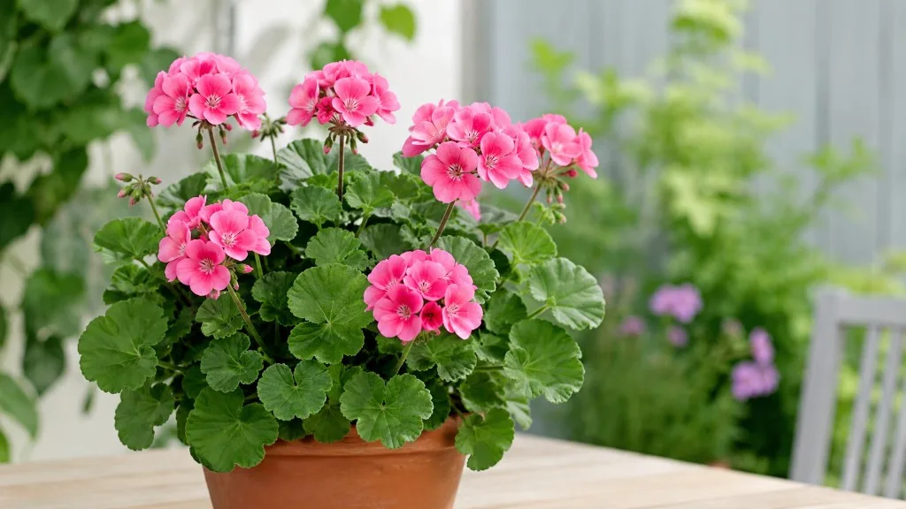 Geranium houseplant