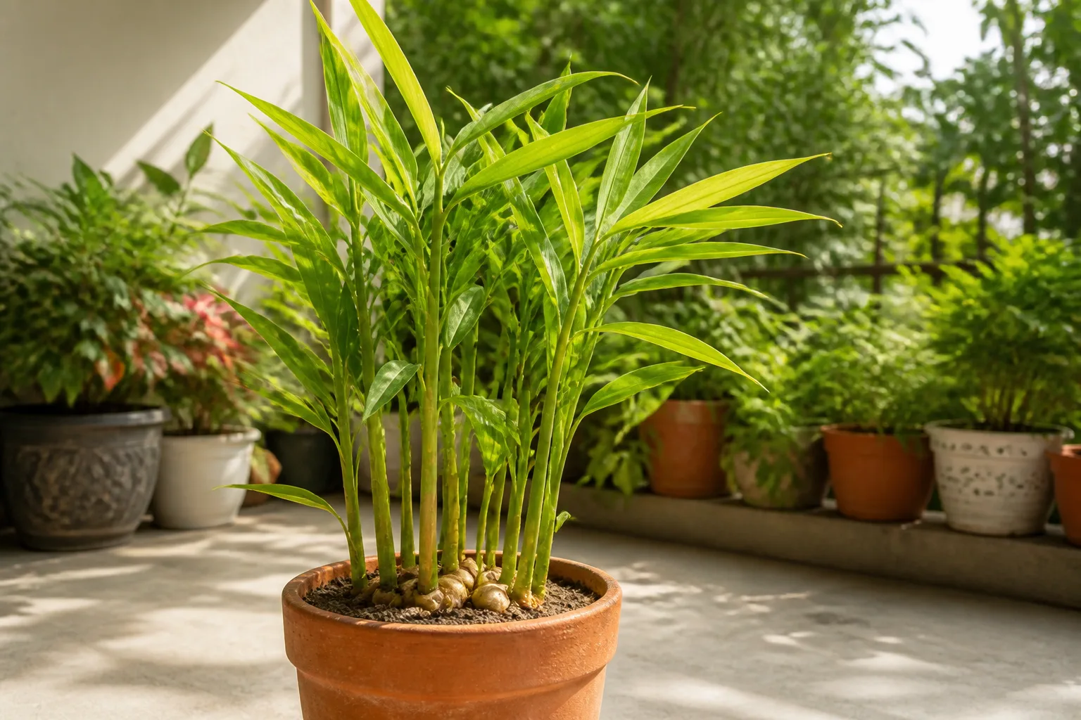 Ginger houseplant