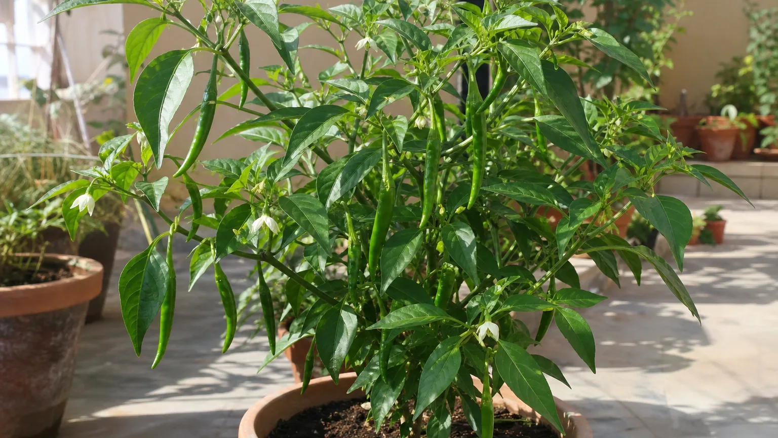 Green Chilli houseplant