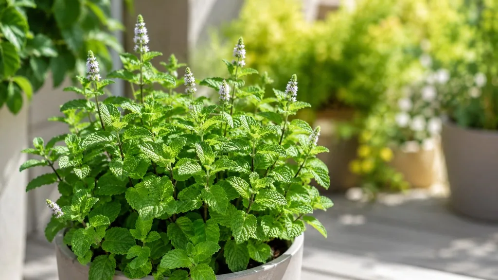 Mint houseplant