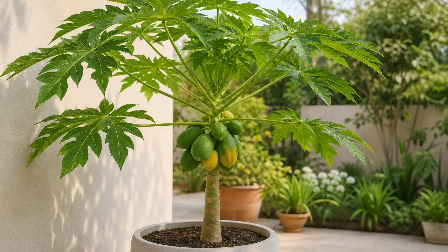 Papaya houseplant