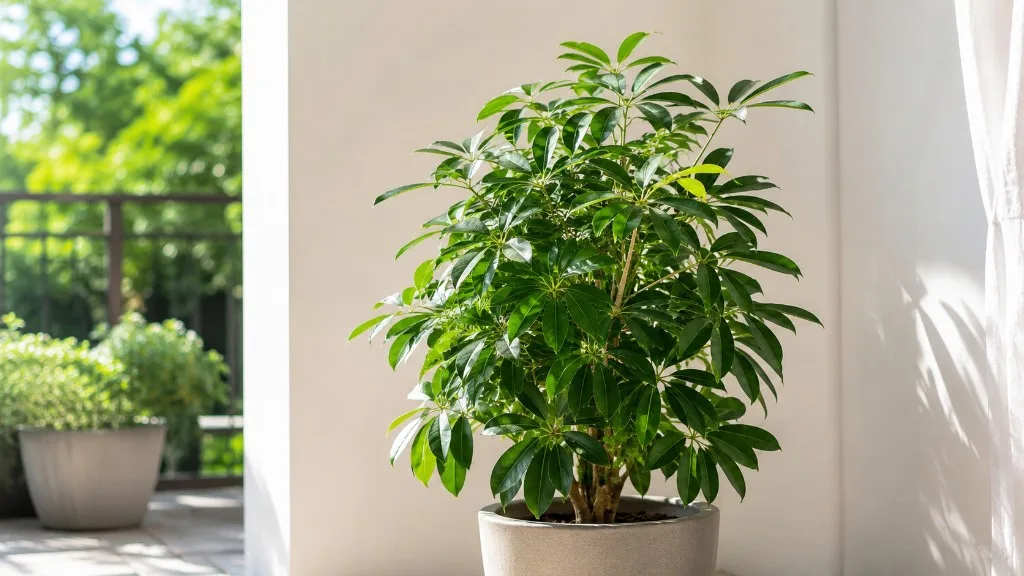 Schefflera umbrella tree indoor plant