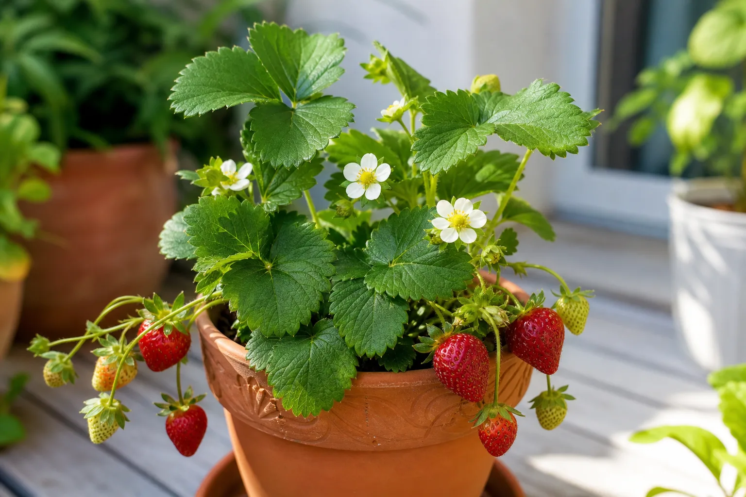 Strawberry houseplant