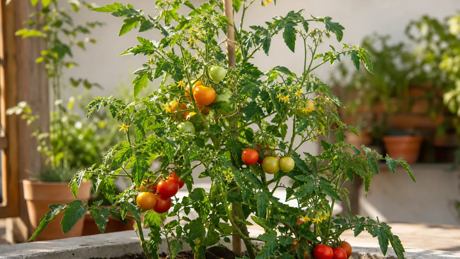 Tomato houseplant