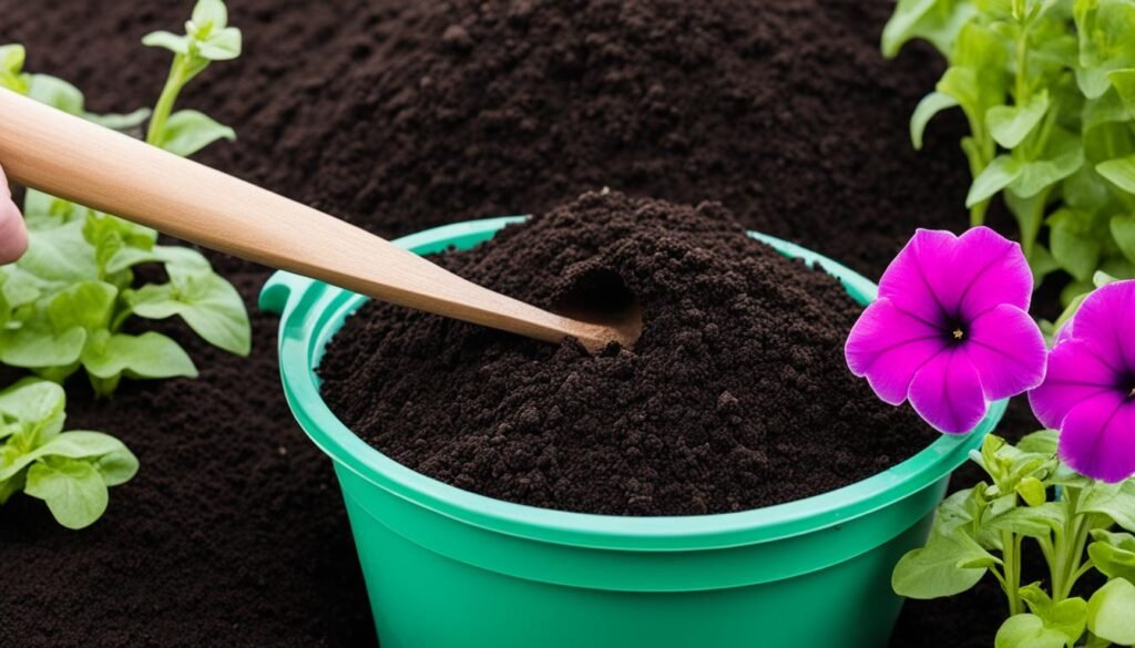 Petunia Care with Organic Soil Amendments