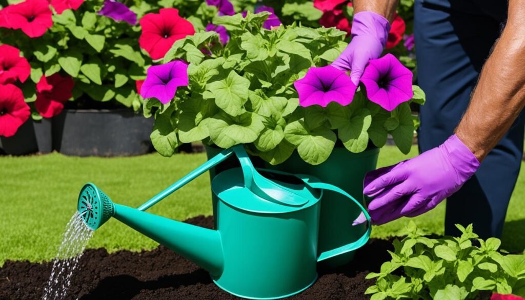 Proper Watering for Petunias