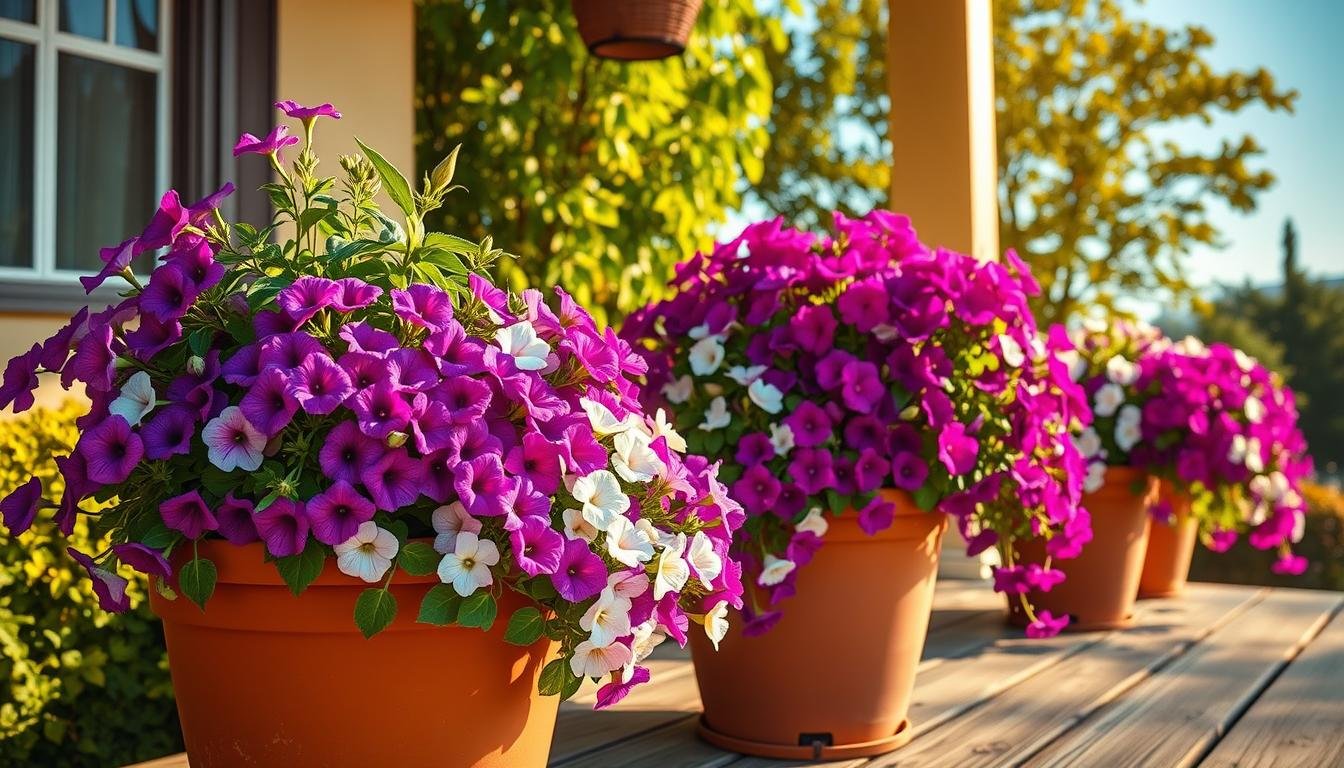 Best petunias for landscaping in pots